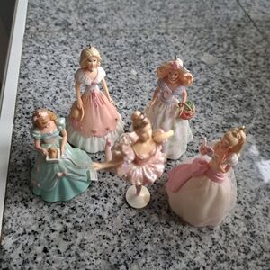 Set of 5 Hallmark Barbie Ornaments